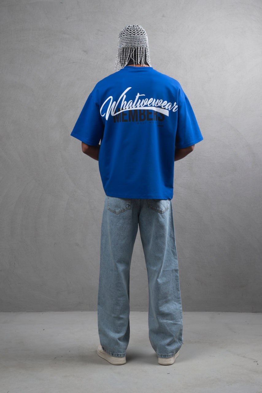 What We Wear MEMBERS Oversize Graphic Cotton T-Shirt – Unisex Streetwear