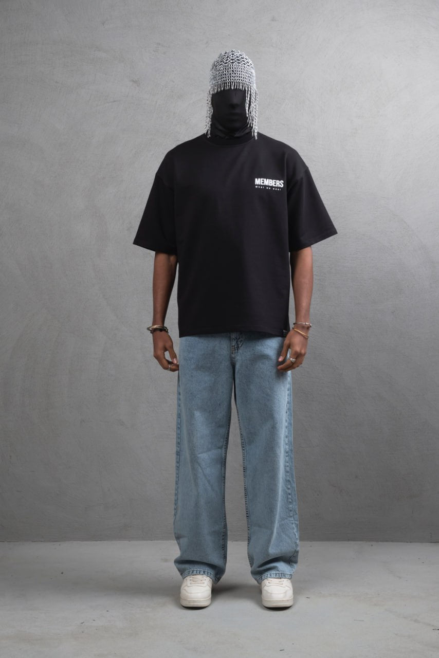 What We Wear MEMBERS Oversize Graphic Cotton T-Shirt – Unisex Streetwear