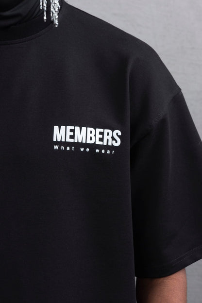 What We Wear MEMBERS Oversize Graphic Cotton T-Shirt – Unisex Streetwear