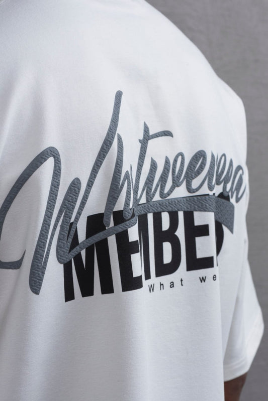 What We Wear MEMBERS Oversize Graphic Cotton T-Shirt – Unisex Streetwear