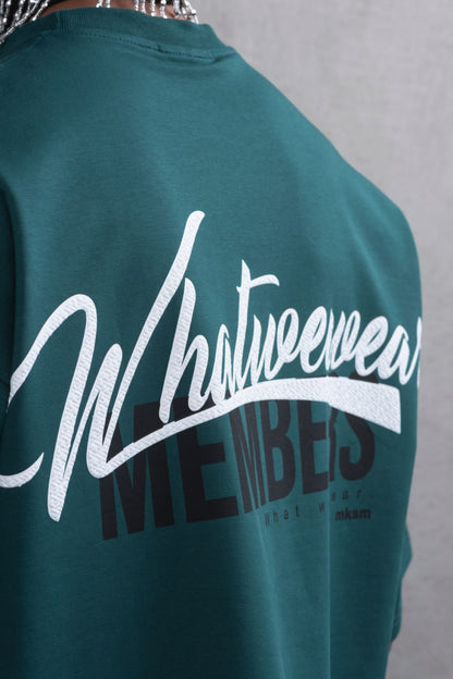 What We Wear MEMBERS Oversize Graphic Cotton T-Shirt – Unisex Streetwear