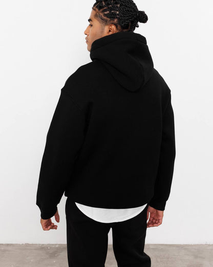 Oversized 3-Thread Hoodie Sweatpants Set
