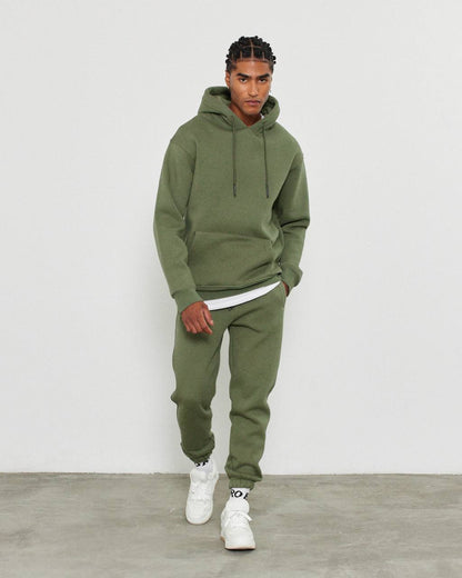 Oversized 3-Thread Hoodie Sweatpants Set
