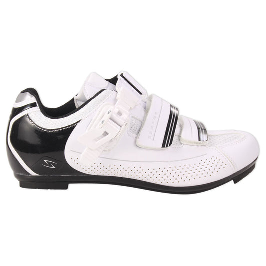 Serfas Men’s Leadout Buckle Road Cycling Shoes (White) (SMR-501W) 41, 48