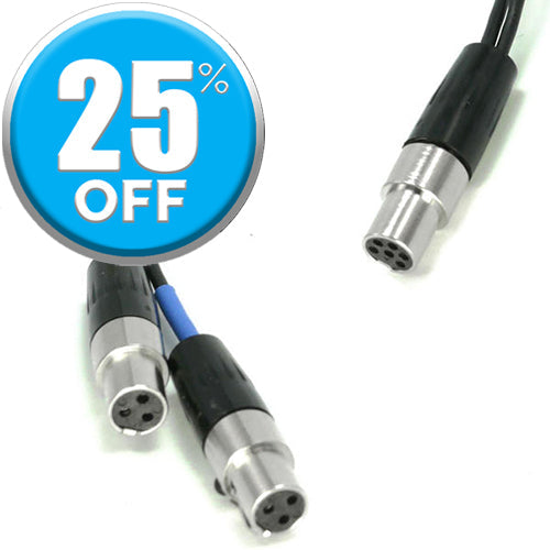 TA6F to Dual TA3F Audio Y-Cable - 18" Length