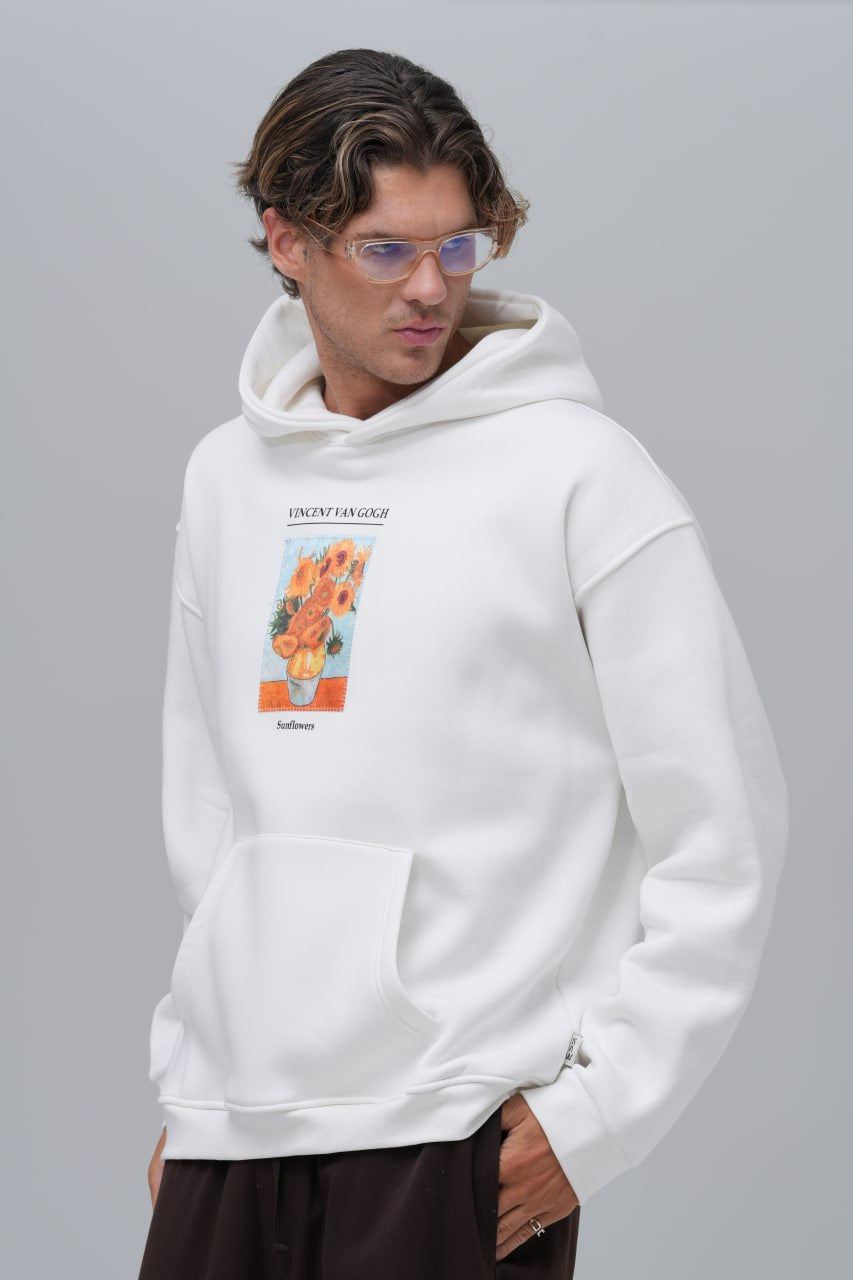 Van Gogh "Sunflowers" Graphic Hoodie