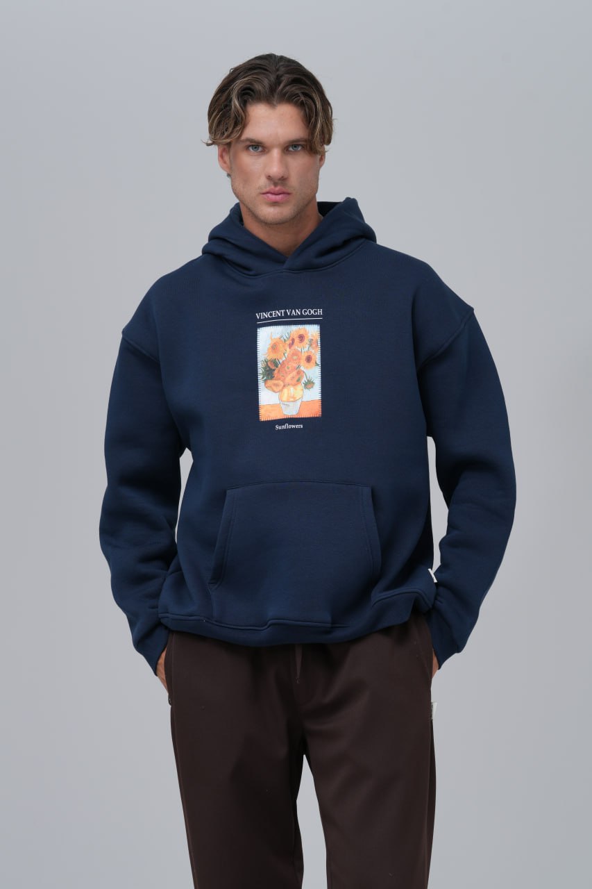 Van Gogh "Sunflowers" Graphic Hoodie