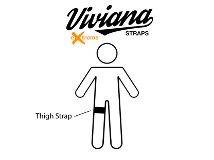 Viviana Extreme Transmitter Thigh Straps (Beige or Black)