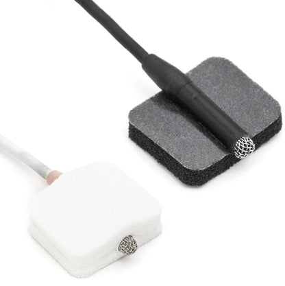 Viviana Pads Soft Foam Mounts for Lavalier Microphones - 12 and 30 Pack (Black, White)