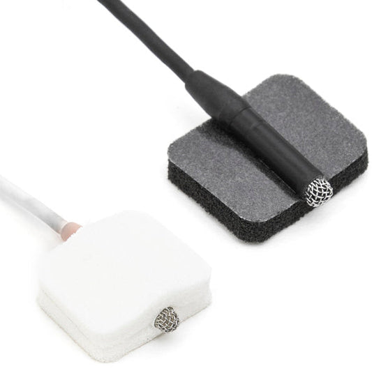 Viviana Pads Soft Foam Mounts for Lavalier Microphones - 12 and 30 Pack (Black, White)