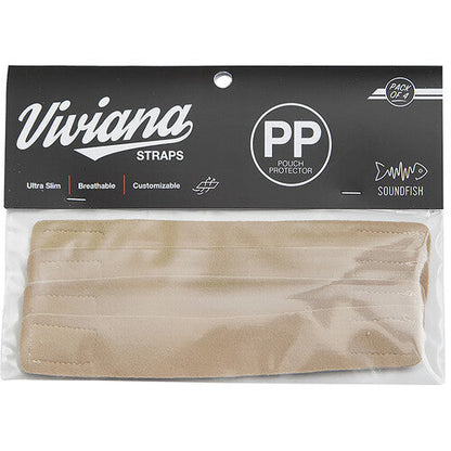 Viviana Straps Pouch Protectors - 4 Pack (Beige, Black, White, Brown)