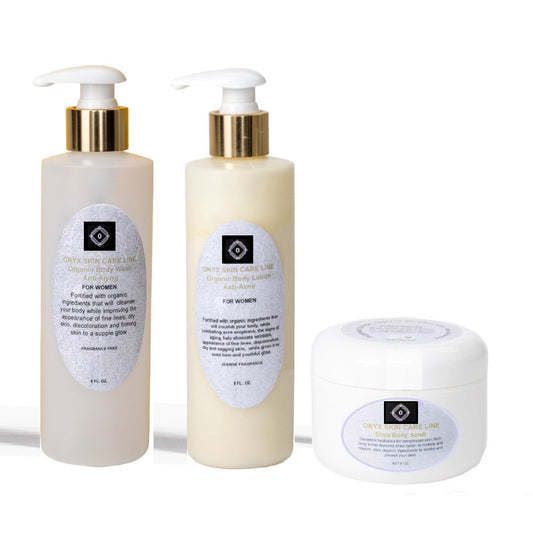 THREE STEP ORGANIC ANTI-AGING BODY SYSTEM - Ten Fragrances - for Women