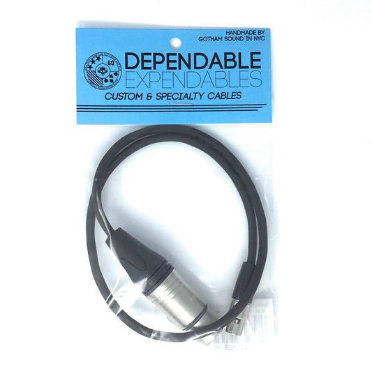 XLRf to TA3f - 18" Cable