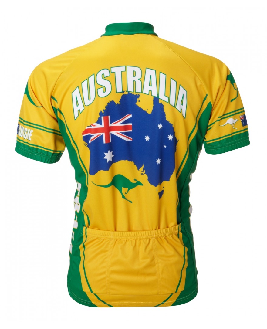 Australia Men's Cycling Jersey (S, M, L, XL, 2XL, 3XL)