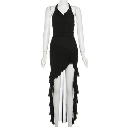 Harajuku Irregular Ruffle Dress