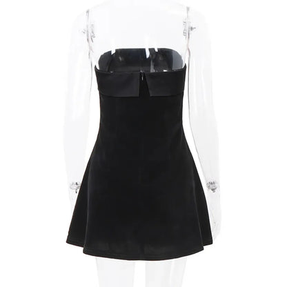 Elegant Velvet Mini Dress