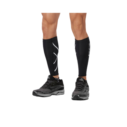 2XU Unisex Adult Compression Calf Guards (Black) XXS, XS, S, M, L, XL